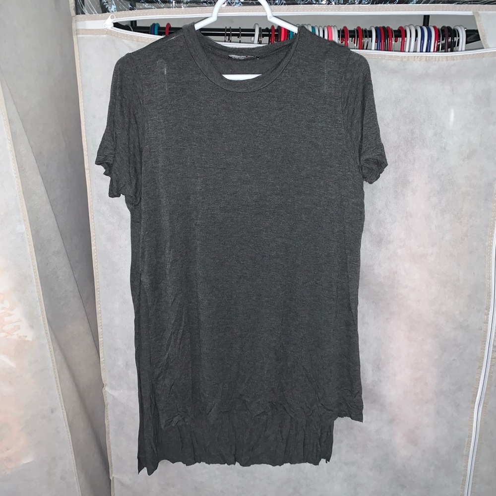 Grey, Short Sleeved Tunic